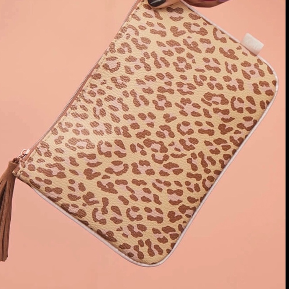 Ipsy Leopard Glam Cosmetic Bag
